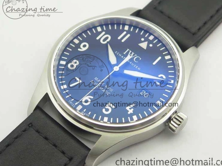 MIROTIME 0719 SoftTouch Mark XVIII Le Petit Prince IW327001 SS MKS 1:1 Best Edition Black Dial On Leather Strap MIYOTA9015 V 7216